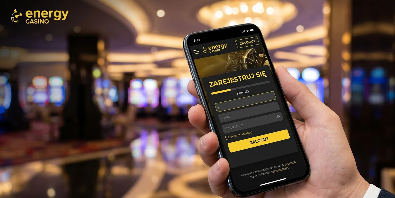 Formularz rejestracji Energy Casino na telefonie